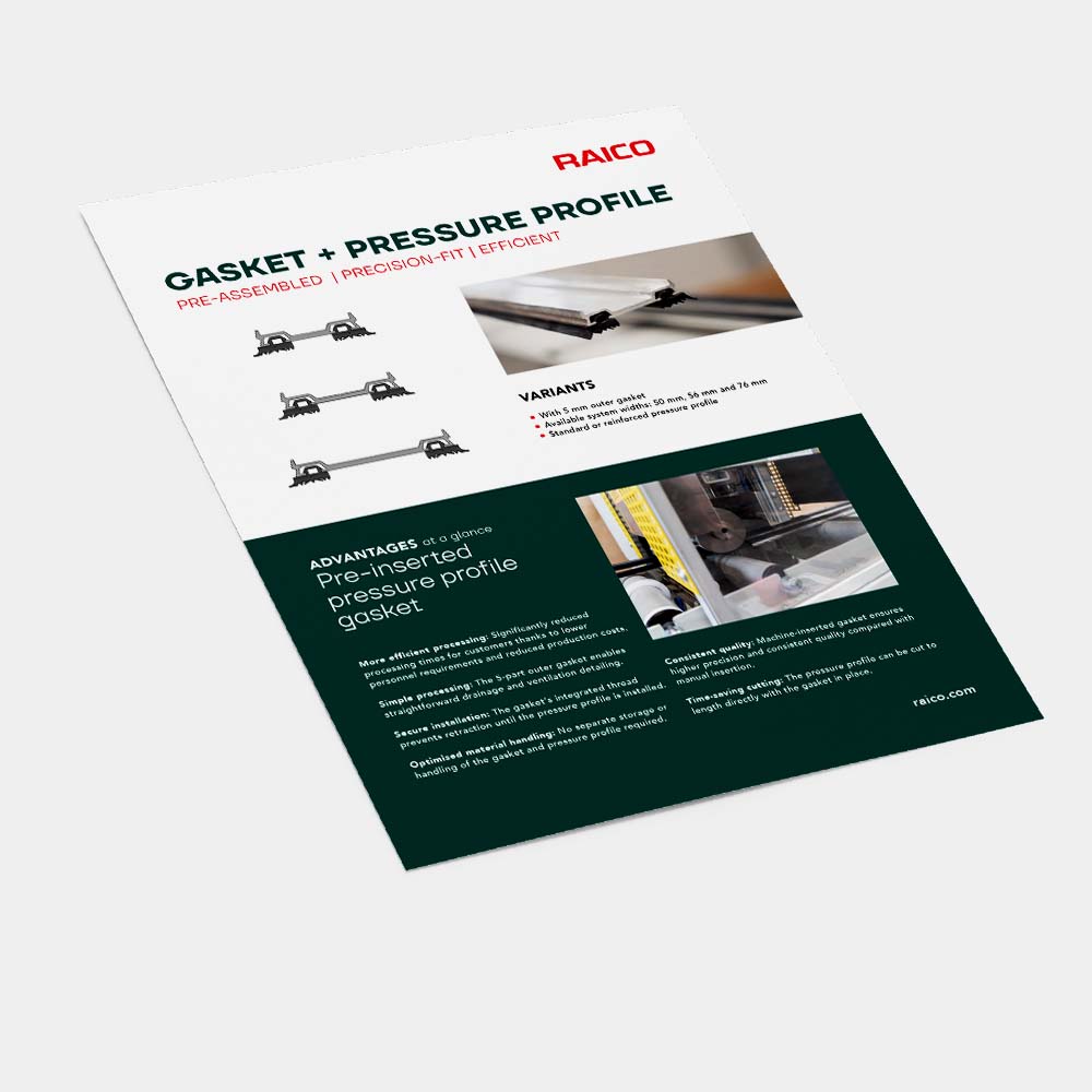 Gasket and pressure profile
