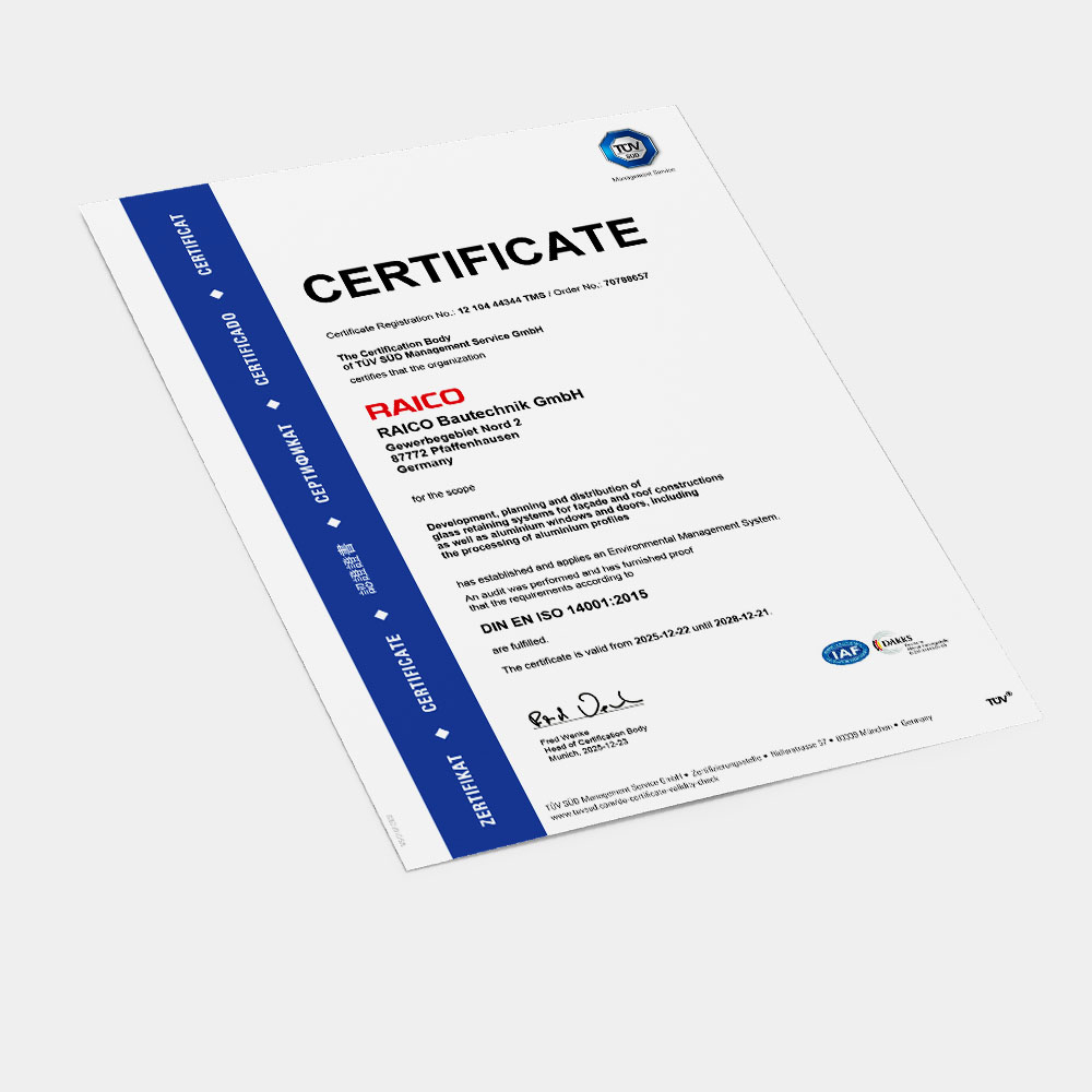 ISO Certificate 14001