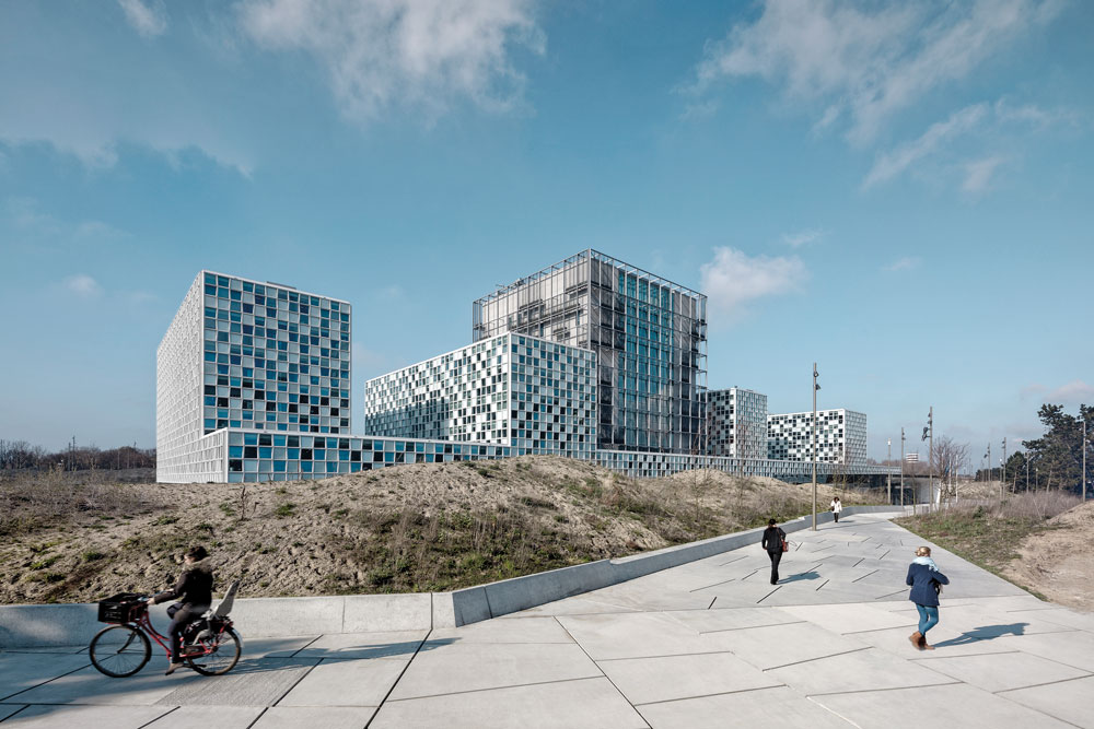 The International Criminal Court in The Hague, Netherlands