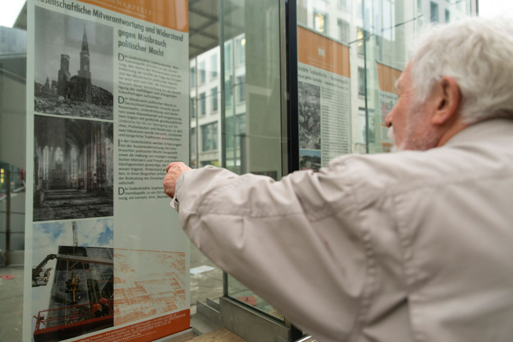 Après la deuxième Guerre mondiale, la Sophienkirche était considérée comme l'une des ruines monumentales les mieux conservées de Dresde